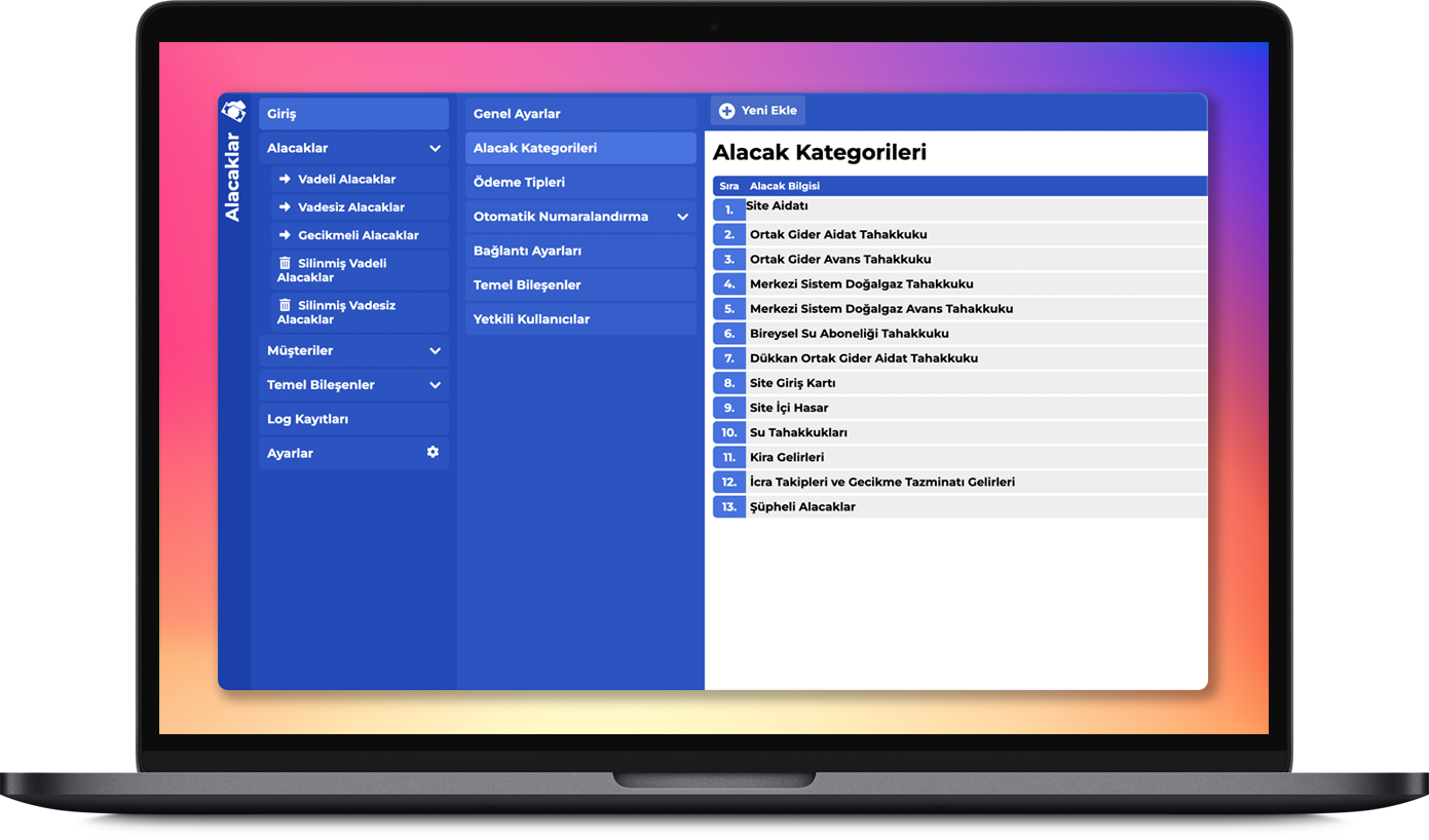 Kategori Tanımları